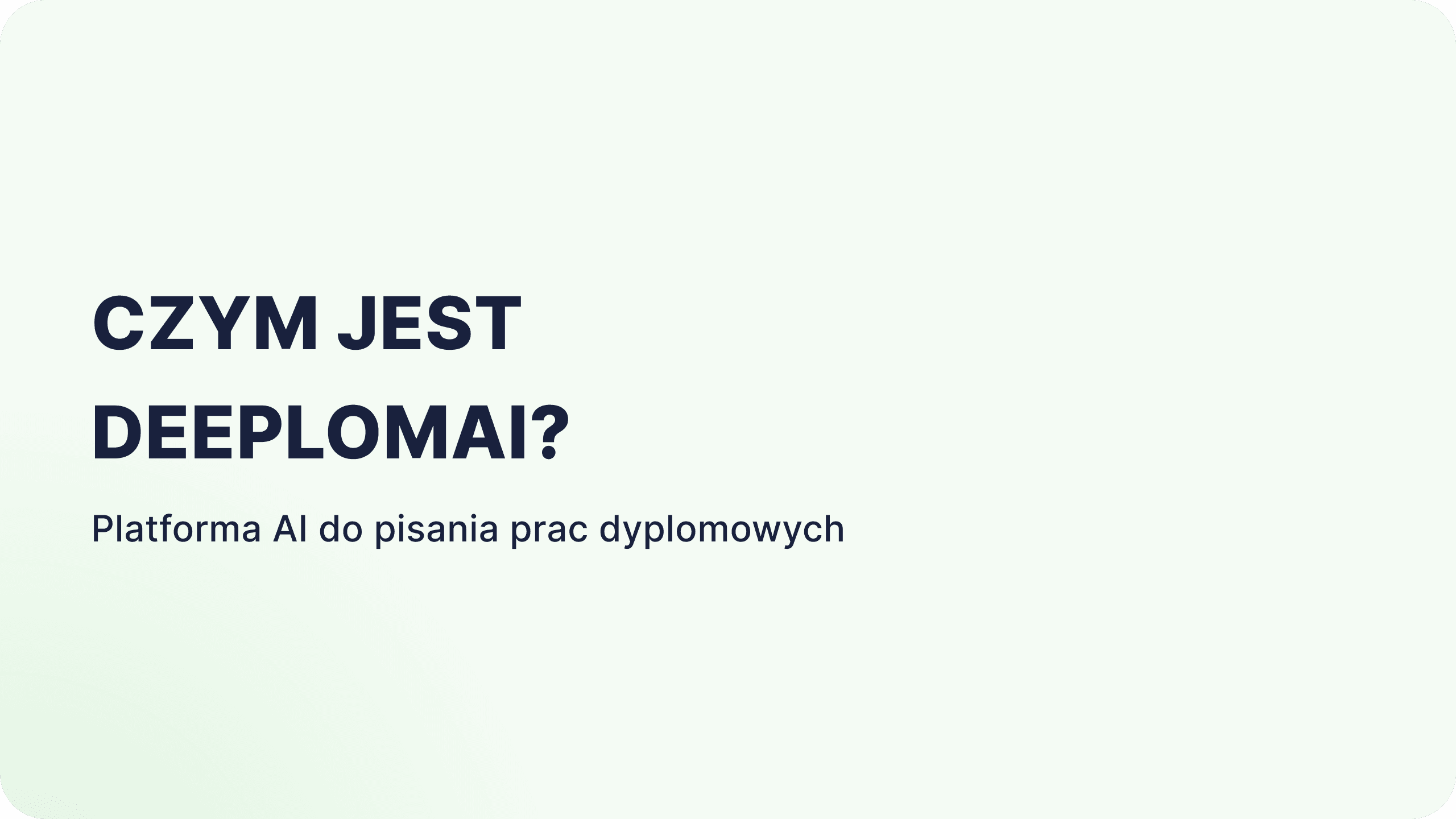 Czym jest Deeplomai? Innowacyjna platforma AI do pisania prac dyplomowych